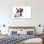 Dogopleiding en gehoorzaamheid canvas afdruk (Insitu (Slaapkamer))