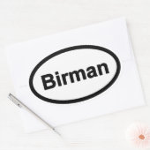 DogParticle Oval Car Sticker (Envelop)