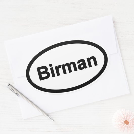 DogParticle Oval Car Sticker (Envelop)