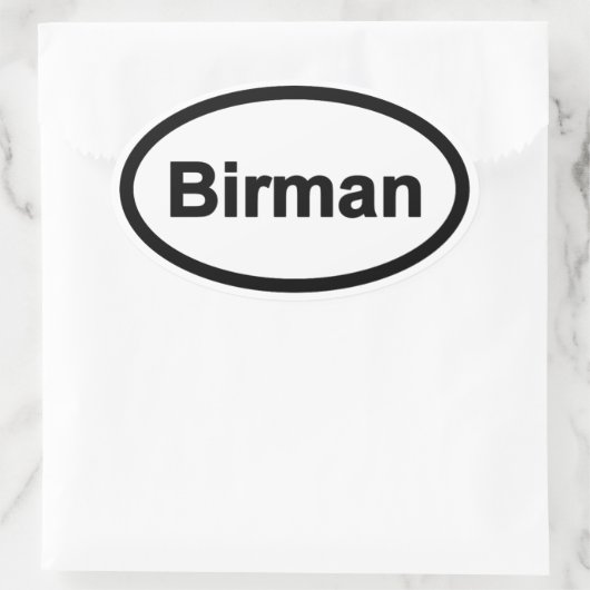 DogParticle Oval Car Sticker (Tas)