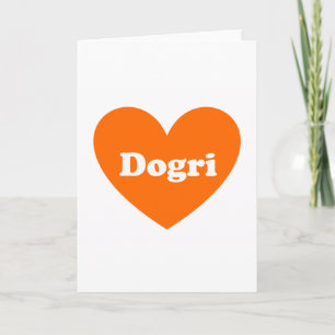 Dogri Feestdagen Kaart