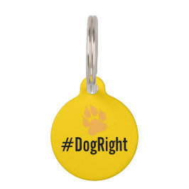 #DogRight MAGA grappig bewerkbaar label DIY label Huisdierpenning