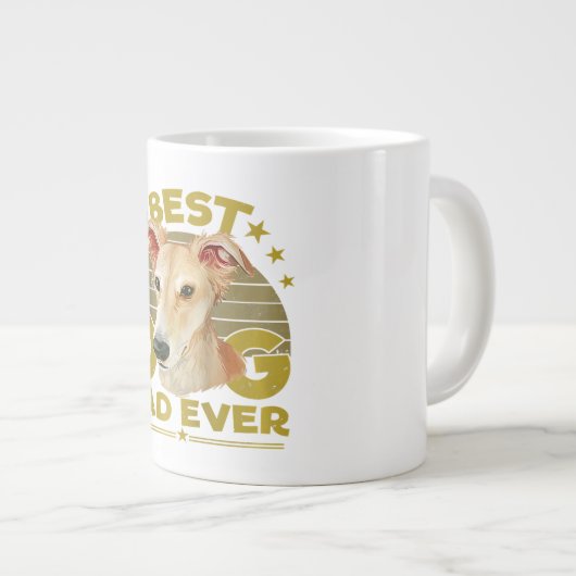 Dogs 365 Best Whippet Dog Pap Ever Grote Koffiekop (Voorkant rechts)