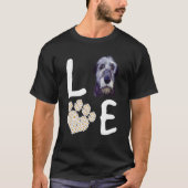 Dogs 365 Love IrishWolfhound Dog Pet Rescue T-shirt (Voorkant)