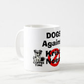 Dogs Against Kristi Noem Coffee Mug Koffiemok (Voorkant links)