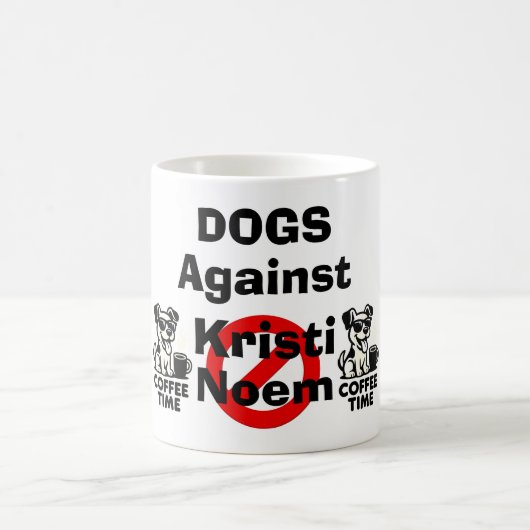 Dogs Against Kristi Noem Coffee Mug Koffiemok (Center)