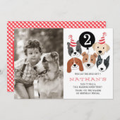 Dogs and Black Balloon Foto Hartelijk dank Bedankkaart (Voorkant / Achterkant)