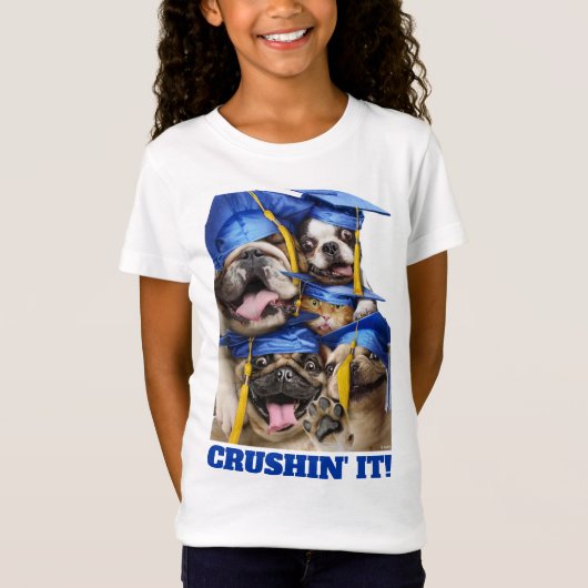 Dogs and Cat Grads in Photo Booth T-shirt (Voorkant)