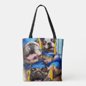 Dogs and Cat Grads in Photo Booth Tote Bag (Achterkant)