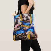 Dogs and Cat Grads in Photo Booth Tote Bag (Dichtbij)