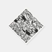 Dogs and Cats Cartoon" Papieren servetten (Hoek)