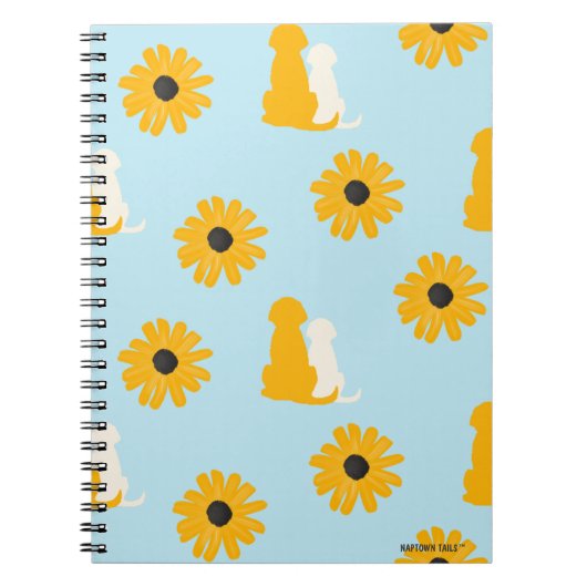 Dogs and Flowers Spiral Notitieboek Journal (Voorkant)