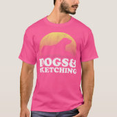 Dogs and Sketching Mannen of Vrouwenhond en -schet T-shirt (Voorkant)