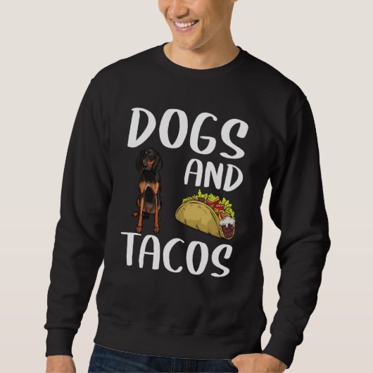 Dogs And Tacos Black and Tan Coonhound Mexican Foo Trui (Voorkant)