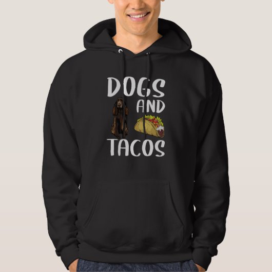 Dogs And Tacos Field Spaniel Mexican Food Hoodie (Voorkant)