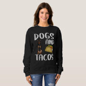 Dogs And Tacos German Pinscher Mexican Food Trui (Voorkant volledig)