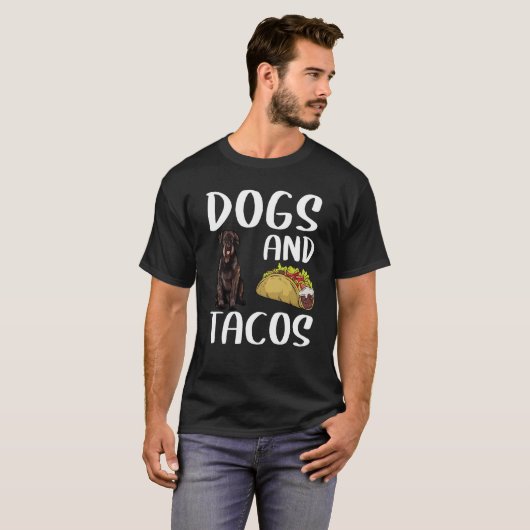 Dogs And Tacos Giant Schnauzer Mexican Food T-shirt (Voorkant volledig)