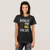 Dogs And Tacos Irish Setter Mexican Food T-shirt (Voorkant volledig)