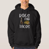 Dogs And Tacos Irish Wolfhound Mexican Food Hoodie (Voorkant)