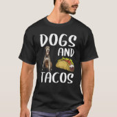 Dogs And Tacos Irish Wolfhound Mexican Food T-shirt (Voorkant)