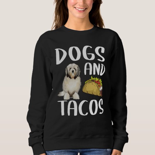 Dogs And Tacos Lowchen Mexican Food Trui (Voorkant)