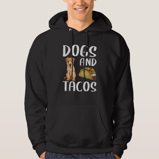 Dogs And Tacos Norfolk Terrier Mexican Food Hoodie (Voorkant)