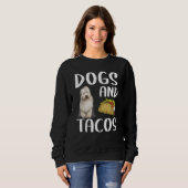Dogs And Tacos Old English Sheepdog Mexican Food Trui (Voorkant volledig)