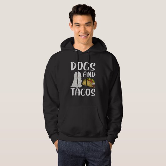 Dogs And Tacos Pulik Mexican Food Hoodie (Voorkant volledig)
