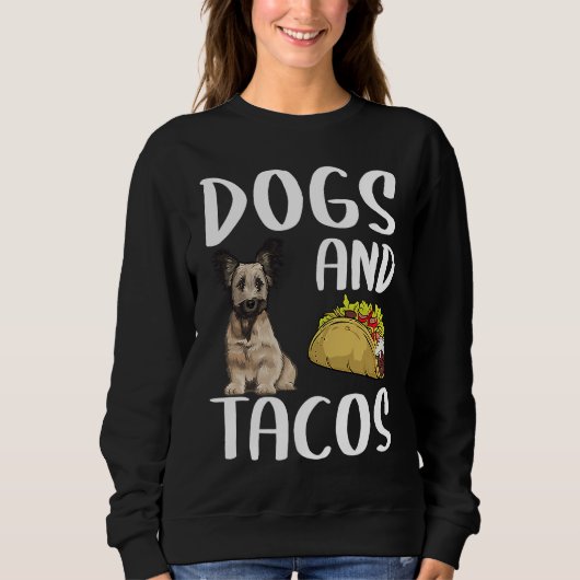 Dogs And Tacos Skye Terrier Mexican Food Trui (Voorkant)
