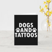 Dogs And Tattoos Kaart (Gele Bloem)