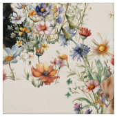 Dogs and Wildflowers Seamless Repeating Pattern Stof (Swatch)