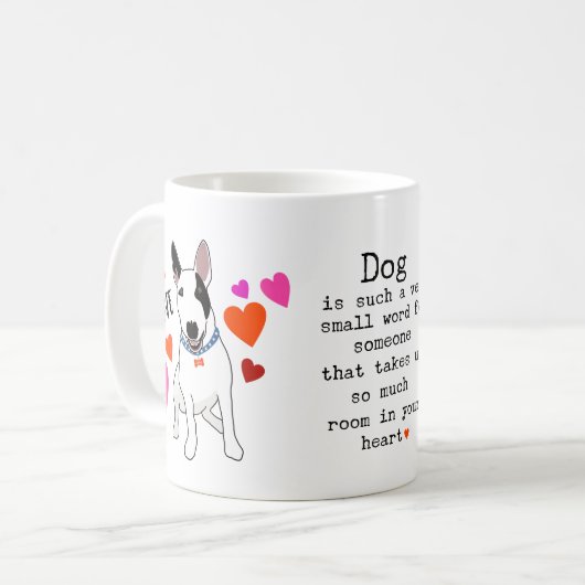 Dogs are love koffiemok (Voorkant links)