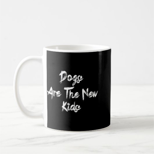 Dogs Are The New Kids Funny Dog Lover Gift  Koffiemok (Links)