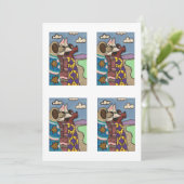 Dogs at Salt Lake, Feestdagenkaart (Staand voorkant)