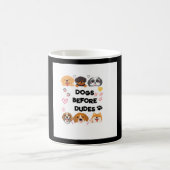 'Dogs Before Dudes' Mok Kies uw kleur en tekst (Center)