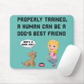 Dogs beste vriend drank muismat (Met muis)