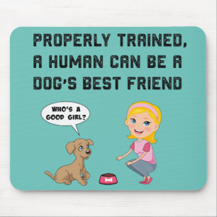 Dogs beste vriend drank muismat
