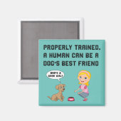 Dogs beste vriend magnet (Voorkant / Achterkant)