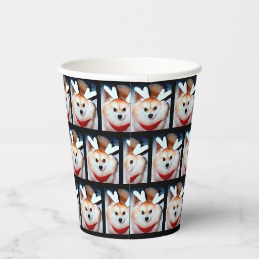 Dogs Birthday Party Custom Pet Foto Papieren Bekers (Rechts)