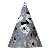 Dog's Birthday Party Funny Cute Feesthoedjes (Achterkant)