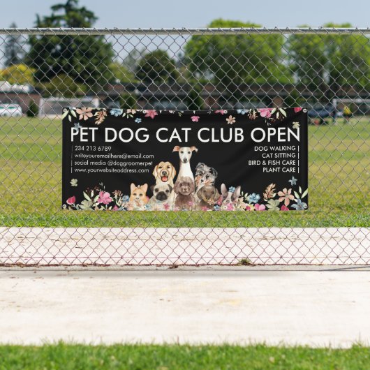 Dogs Briet Cute Puppies Floral Spandoek (Insitu)