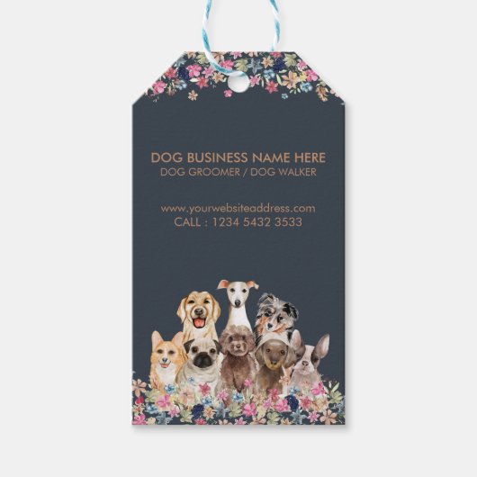 Dogs Briet Veterinary Pet Sitter canine Cadeaulabel (Voorkant)