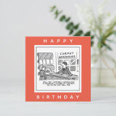 Dogs Cartoon wordt niet verkocht in tapijtschoenen Kaart (Staand voorkant)