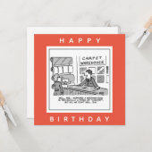 Dogs Cartoon wordt niet verkocht in tapijtschoenen Kaart (Voorkant / Achterkant in situ)