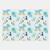 Dogs Cats Birds Wrapping Paper Set (Voorkant)