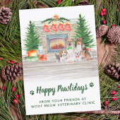 Dogs Cats Puppies Kittens Pet Business Kerstmis Feestdagenkaart