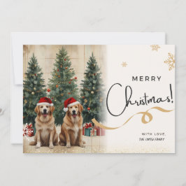 Dogs Christmas Holiday Kaart