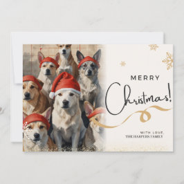 Dogs Christmas wenskaart Feestdagenkaart