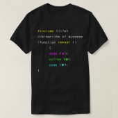 Dogs Coffee & Code T-shirt (Design voorkant)