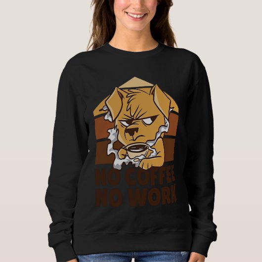 Dogs Coffee Espresso Coffee  Men Women Trui (Voorkant)